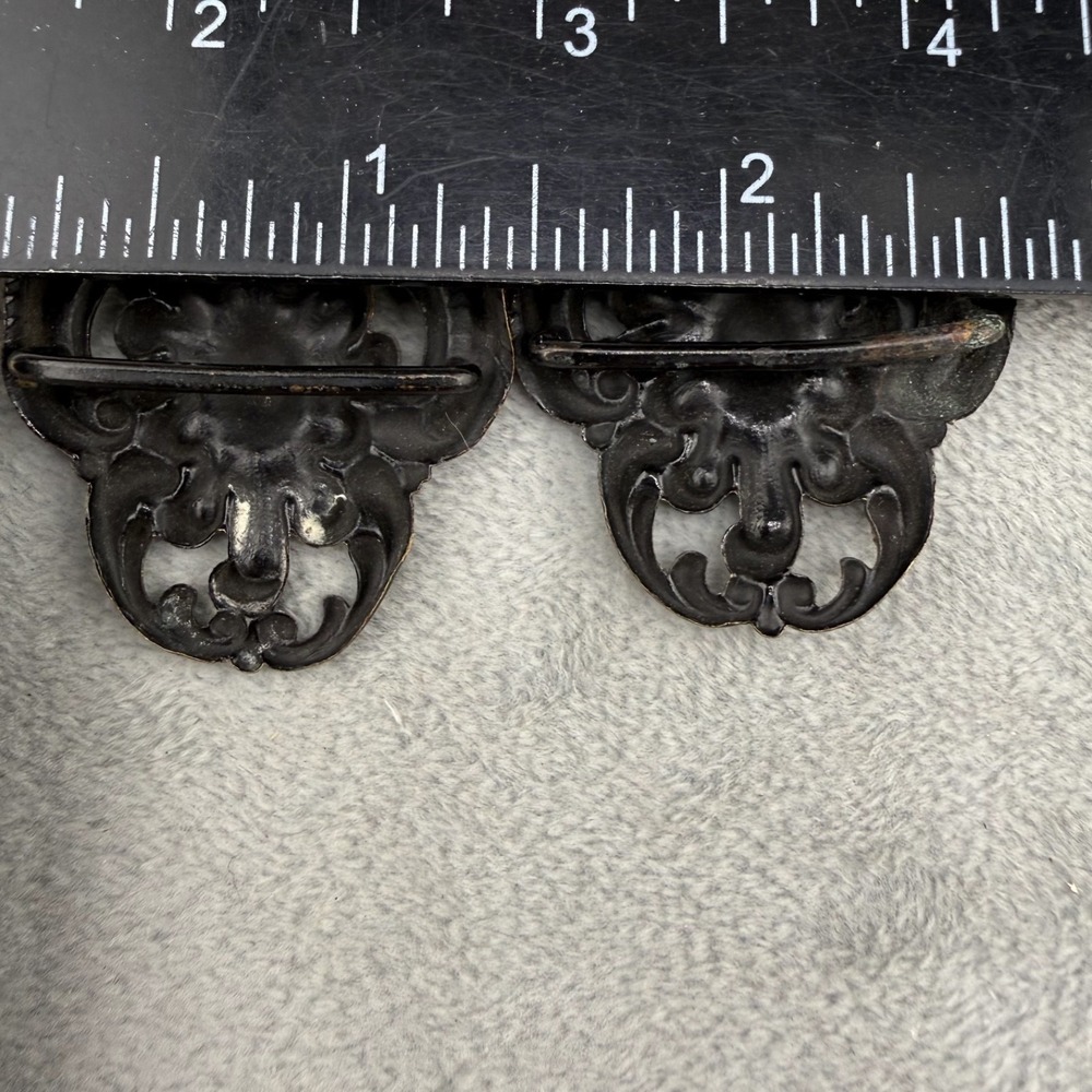 Vintage Art Nouveau  Buckle Set of 2 - Picture 6 of 8